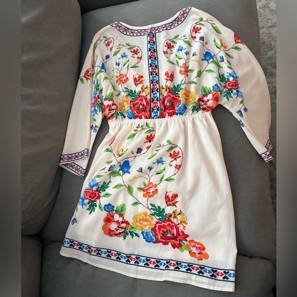 Floral Embroidered Dress - Picture 2 of 2